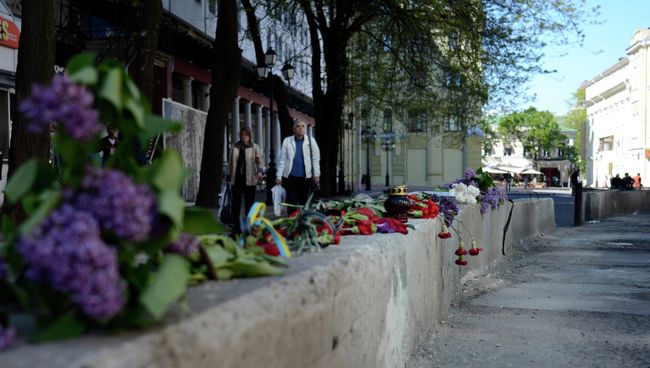 Одесса после трагедии в Доме профсоюзов. Архивное фото Одесса после трагедии в Доме профсоюзов. Архивное фото