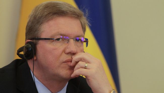 Комиссар Европейского Союза по вопросам расширения и политики соседства Штефан Фюле. Архивное фото Комиссар Европейского Союза по вопросам расширения и политики соседства Штефан Фюле. Архивное фото
