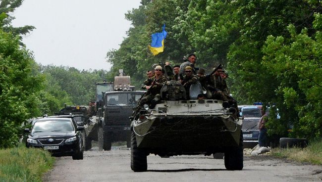 Блокпост Национальной гвардии Украины под Волновахой. Архивное фото.