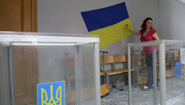 Подготовка избирательных участков к выборам президента Украины