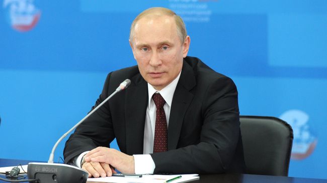 Президент России Владимир Путин в Санкт-Петербурге