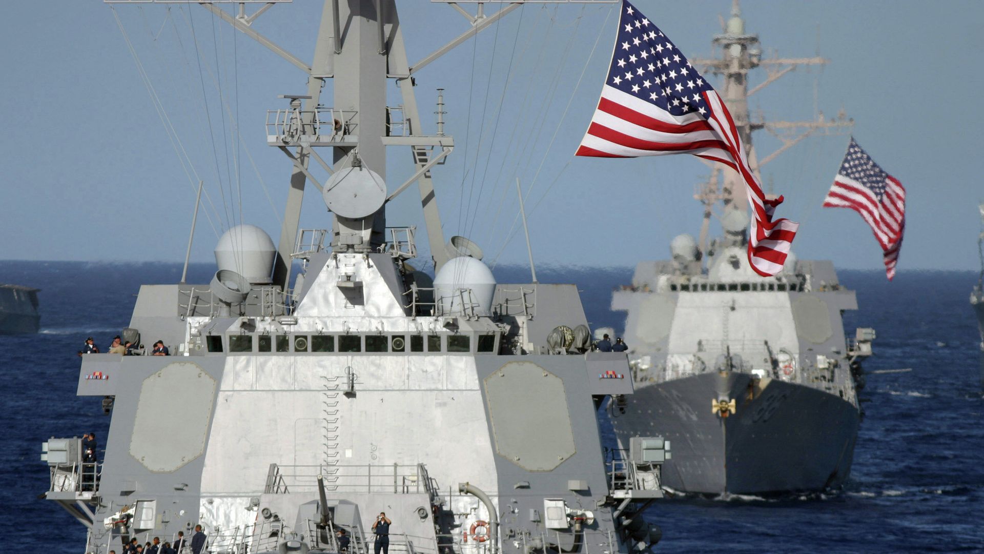 Ракетные эсминцы ВМС США в Тихом океане Ракетные эсминцы ВМС США в Тихом океане - РИА Новости, 1920, 06.05.2026