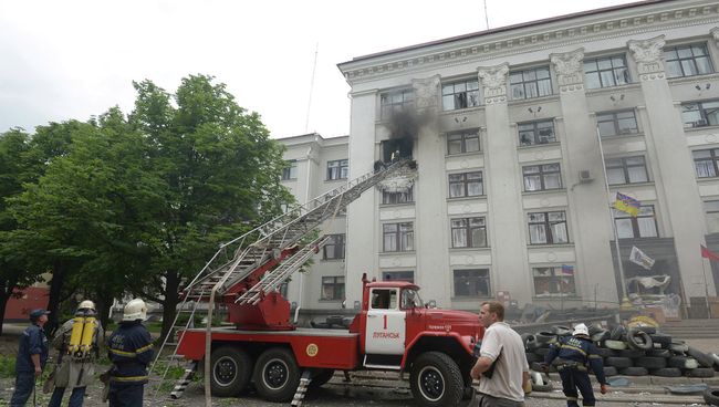 Последсивия вианалета ВВС Украины на обладминистрацию Луганска Последсивия вианалета ВВС Украины на обладминистрацию Луганска