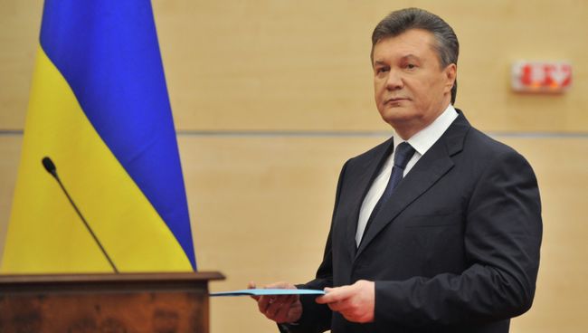 Отстраненный от должности президента Украины Виктор Янукович. Архивное фото Отстраненный от должности президента Украины Виктор Янукович. Архивное фото