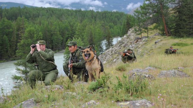 Российские пограничники на юге Западной Сибири. Архивное фото