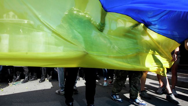 Митинг у Российского посольства в Киеве, архивное фото Митинг у Российского посольства в Киеве, архивное фото
