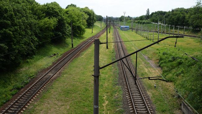 Железная дорога в Донецкой области. Архивное фото Железная дорога в Донецкой области. Архивное фото