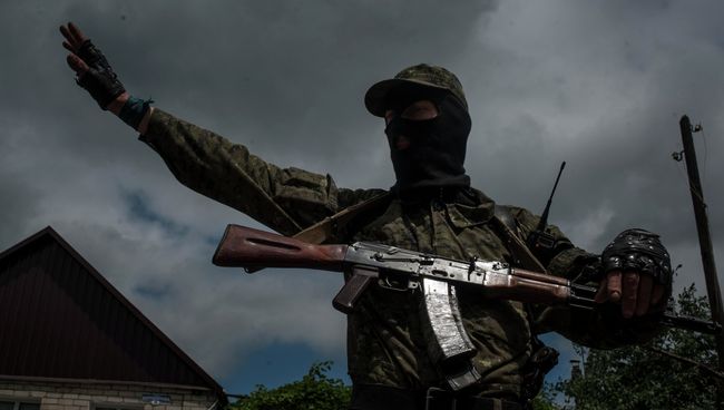 Боец народного ополчения в Славянске