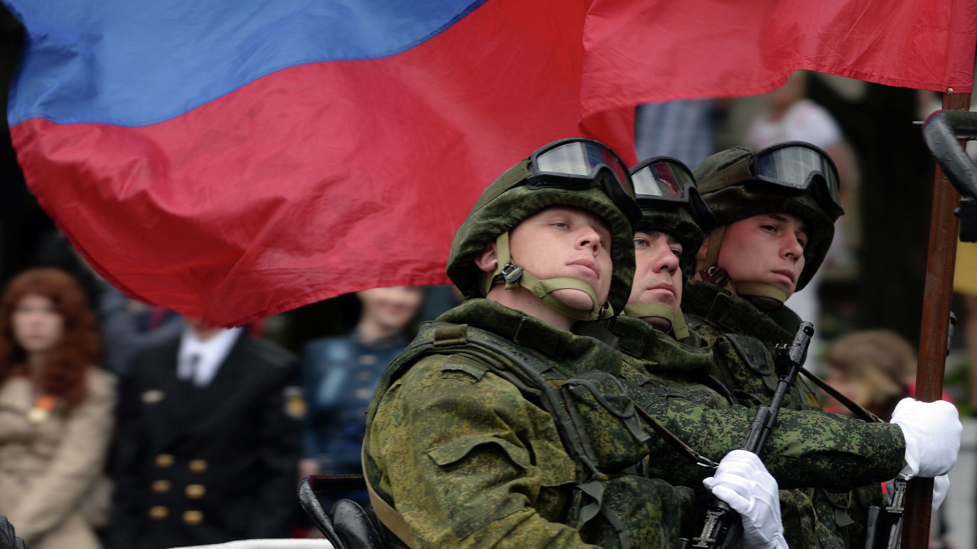 Военнослужащие России во время Парада Победителей в Севастополе Военнослужащие России во время Парада Победителей в Севастополе - РИА Новости, 1920, 31.08.2021