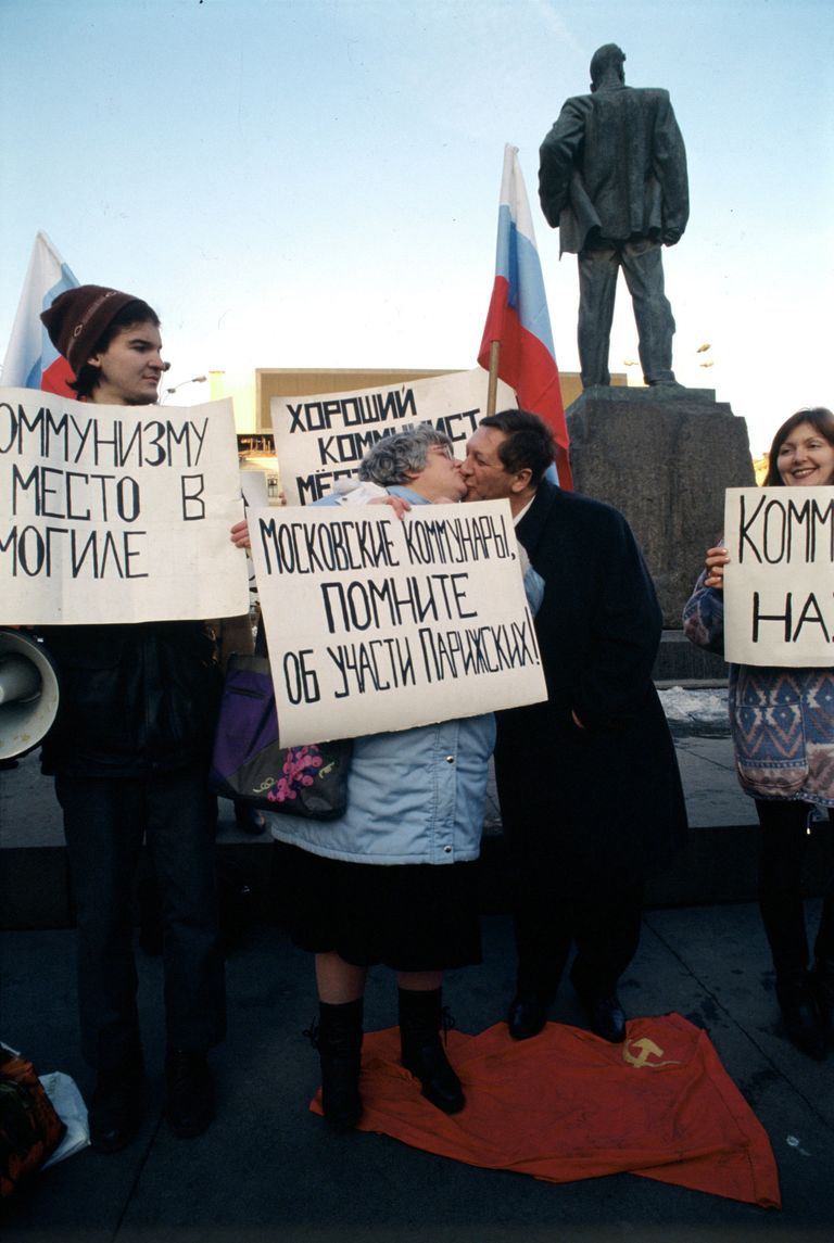Валерия Новодворская и Константин Боровой на митинге Валерия Новодворская и Константин Боровой на митинге
