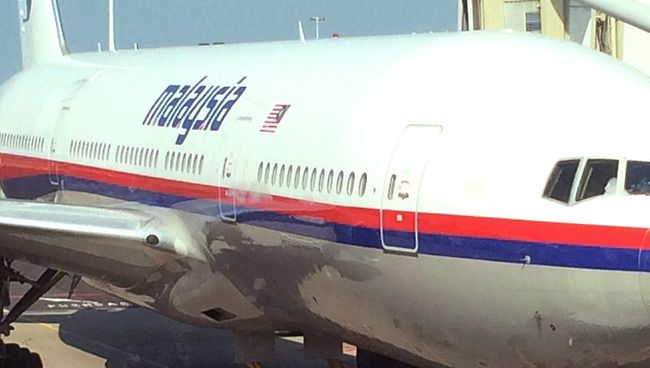 Фото Boeing 777 компании Malaysia Airlines в Схипхоле за несколько часов до крушения, опубликованное голландцем Cor Pan в facebook