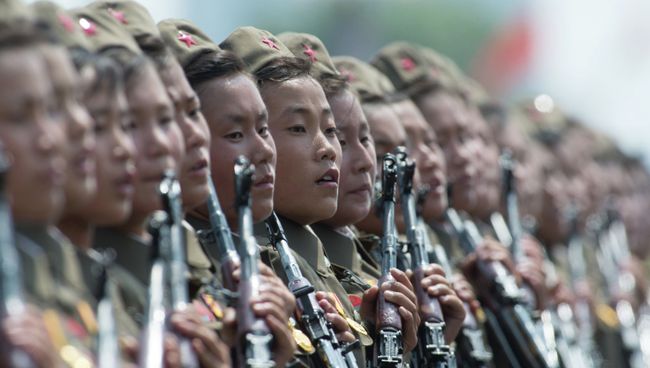 Военнослужащие КНДР. Архивное Фото. Военнослужащие КНДР. Архивное Фото.