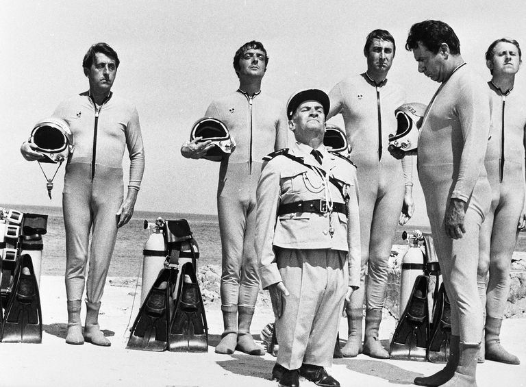 Кадр из фильма режиссера Жана Жиро Жандарм женится, 1968