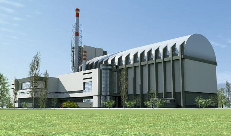 Макет главного здания многоцелевого исследовательского реактора МБИР
