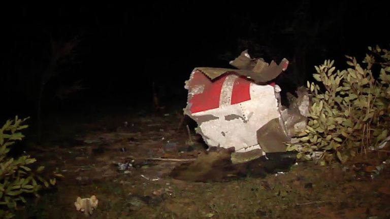 Обломки самолета компании Air Algerie в Мали Обломки самолета компании Air Algerie в Мали