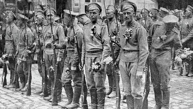 Русские солдаты во Франции в 1916 году Русские солдаты во Франции в 1916 году