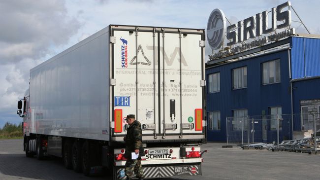 Таможенный терминал на российско-польской границе. Архивное фото Таможенный терминал на российско-польской границе. Архивное фото