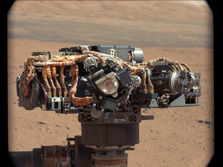 Изображение альфа-частицы рентгеновского спектрометра на марсаходе Curiosity Изображение альфа-частицы рентгеновского спектрометра на марсаходе Curiosity