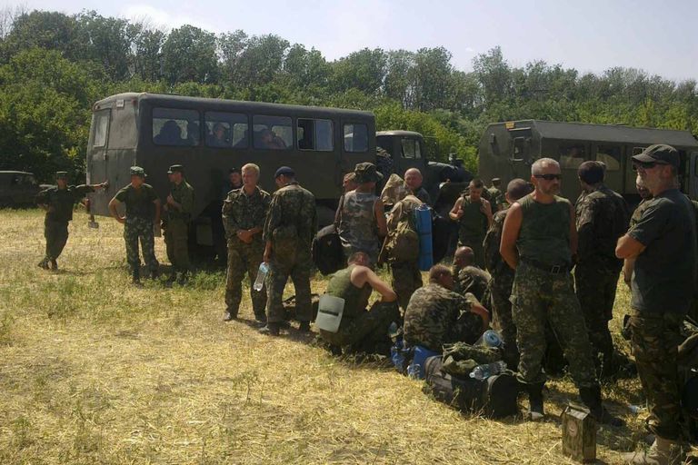 Украинские военнослужащие в Ростовской области Украинские военнослужащие в Ростовской области