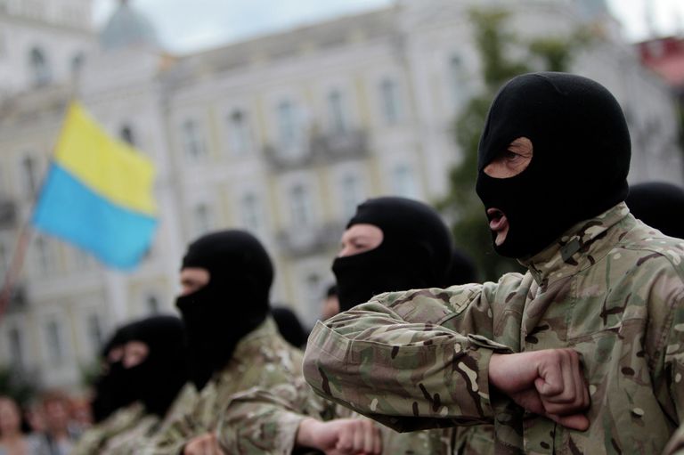 Бойцы батальона Азов Бойцы батальона Азов