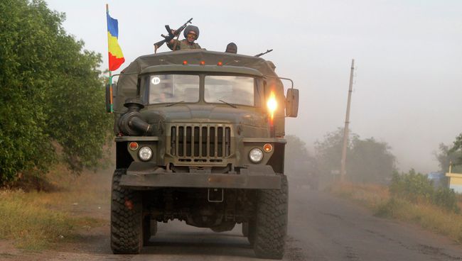 Бойцы народного ополчения в Донбассе, архивное фото