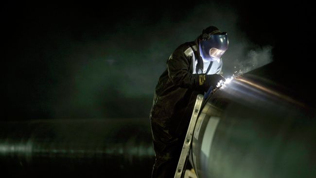 Строительство газопровода Южный поток, архивное фото