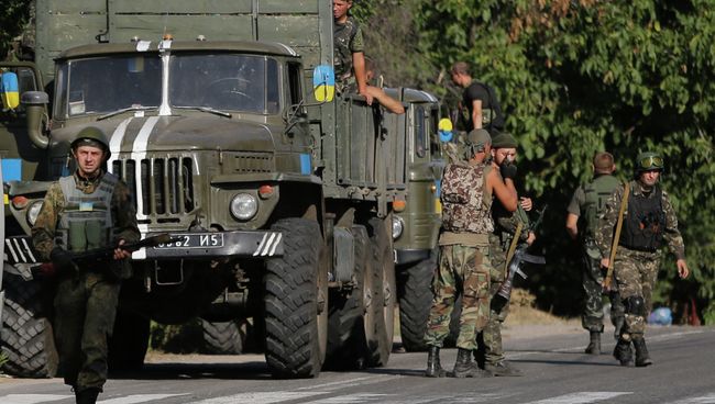 Украинские силовики на востоке Украины. 26 августа 2014 Украинские силовики на востоке Украины. 26 августа 2014