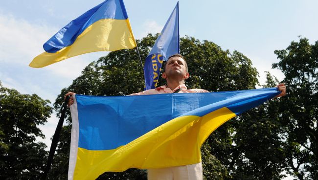 На митинге у здания Верховной Рады в Киеве. Архивное фото На митинге у здания Верховной Рады в Киеве. Архивное фото