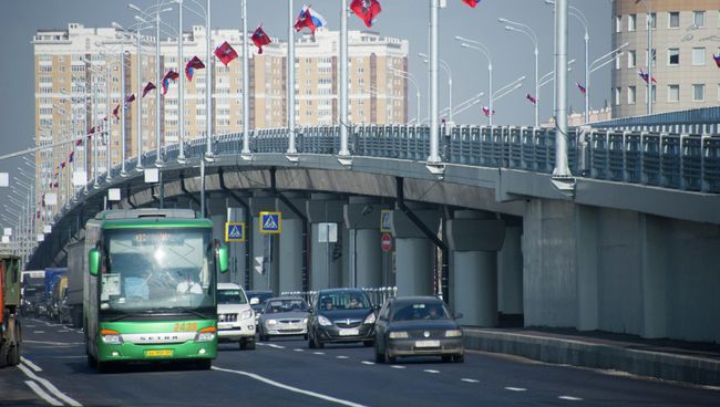 Транспортная развязка в Москве. Архивное фото