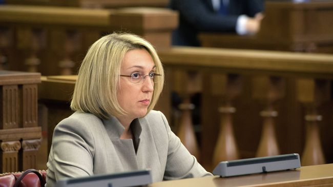Заседание Правительства Москвы. Председатель Комитета по архитектуре и градостроительству города Москвы Ю. Княжевская