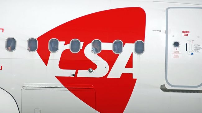 Чешская авиакомпания CSA Czech Airlines (Чешские авиалинии), архивное фото