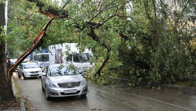 Последствия урагана в Ростовской области. Архивное фото Последствия урагана в Ростовской области. Архивное фото