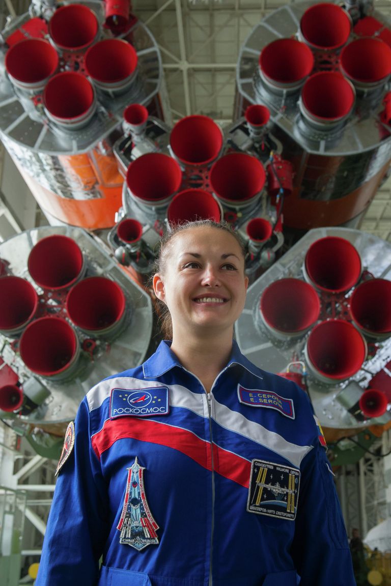 Член основного экипажа транспортного пилотируемого корабля Союз ТМА-14М, космонавт Роскосмоса Елена Серова Член основного экипажа транспортного пилотируемого корабля Союз ТМА-14М, космонавт Роскосмоса Елена Серова