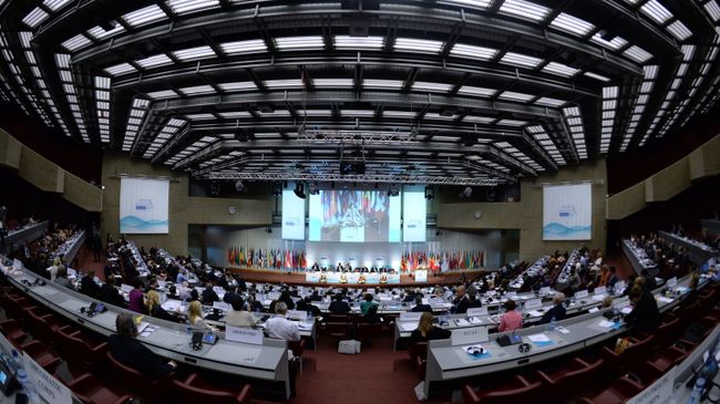 Парламентская ассамблея Организации по безопасности и сотрудничеству в Европе (ОБСЕ). Архивное фото Парламентская ассамблея Организации по безопасности и сотрудничеству в Европе (ОБСЕ). Архивное фото