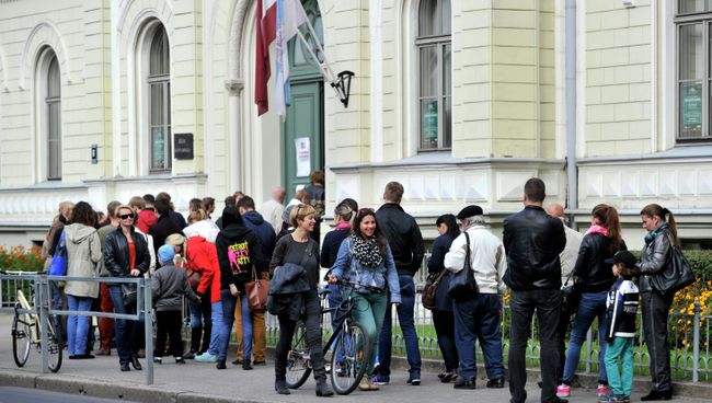 Голосование на парламентских выборах в Латвии. Архивное фото