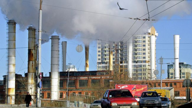 Тепловая станция в Киеве, Украина. Архивное фото