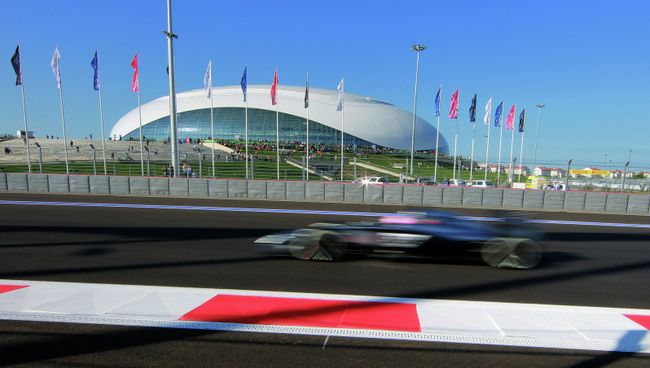Болид на российском этапе чемпионата мира Формула-1. Архивное фото