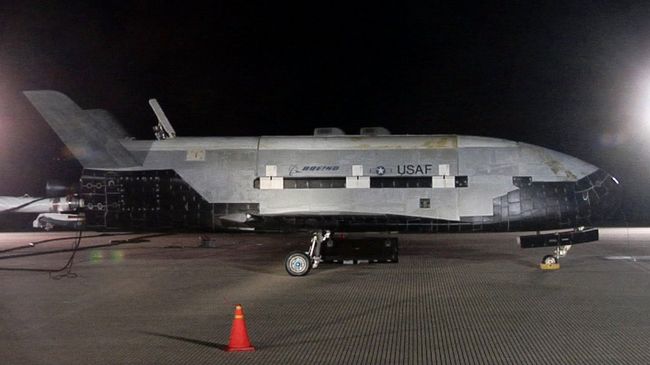 Американский космический беспилотник X-37B. Архивное фото Американский космический беспилотник X-37B. Архивное фото