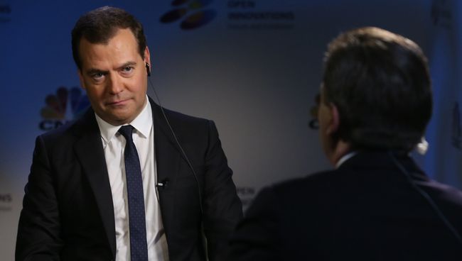 Д.Медведев дал интервью американскому телеканалу CNBS Д.Медведев дал интервью американскому телеканалу CNBS