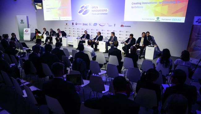 Участники на III Московском международном форуме Открытые инновации - 2014 в Москве Участники на III Московском международном форуме Открытые инновации - 2014 в Москве