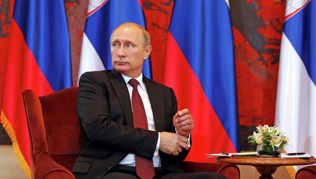 Президент России Владимир Путин в Сербии 16 октября 2014