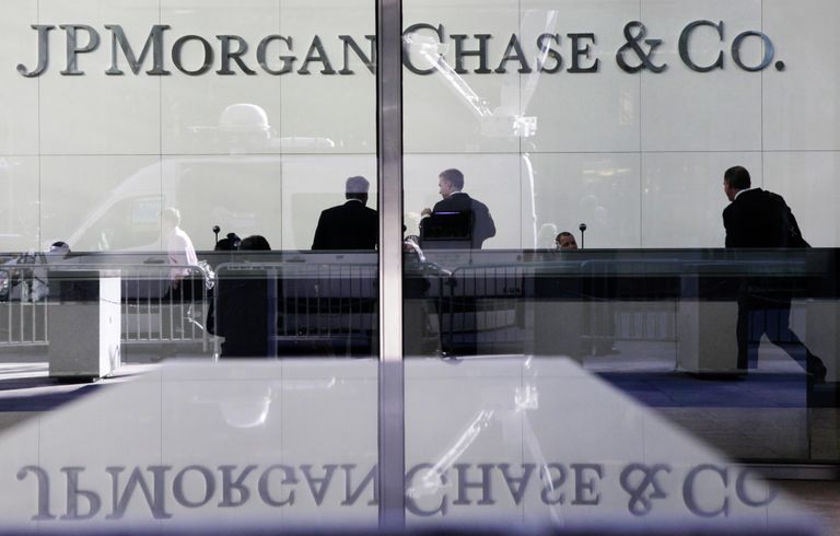 Штаб-квартира финансовой компании JPMorgan Chase в Нью-Йорке, США Штаб-квартира финансовой компании JPMorgan Chase в Нью-Йорке, США