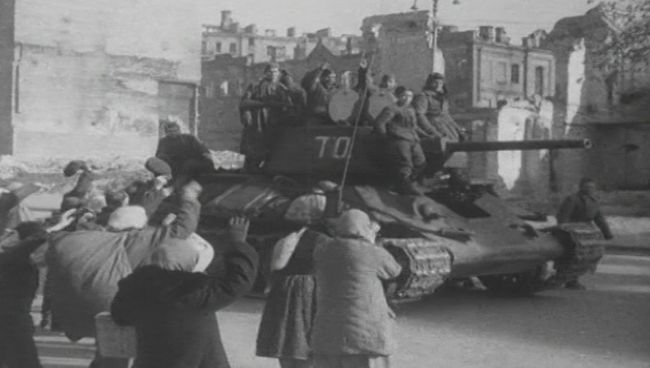 Освобождение Киева от немецко-фашистских захватчиков. Съемки 1943 года Освобождение Киева от немецко-фашистских захватчиков. Съемки 1943 года