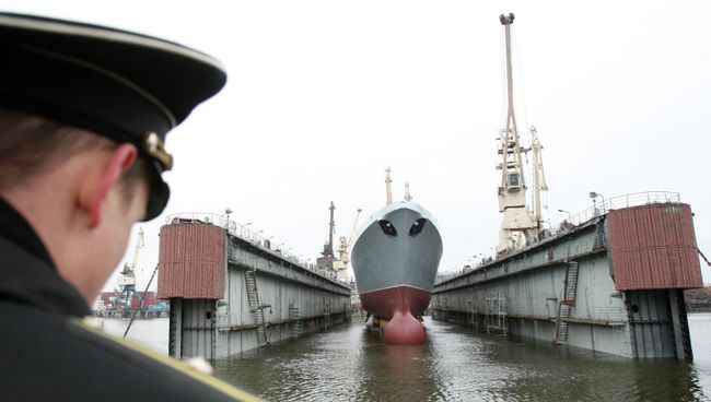 Головной фрегат ВМФ РФ Адмирал флота Сергей Горшков. Архивное фото