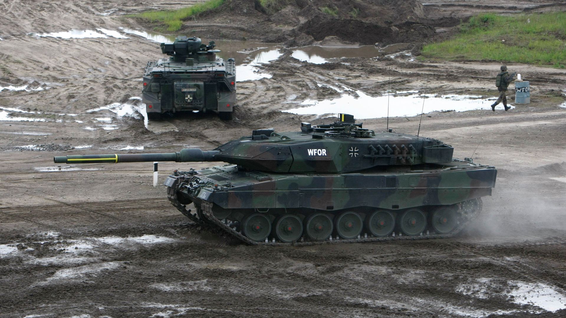 Немецкий танк Leopard 2 Немецкий танк Leopard 2 - РИА Новости, 1920, 11.01.2023
