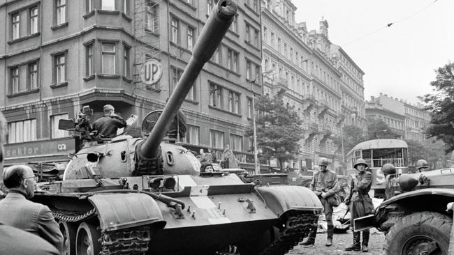 Пражская весна в Чехословакии. Архивное фото Пражская весна в Чехословакии. Архивное фото
