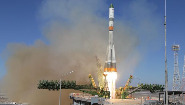 Пуск ракеты-носителя Союз 2.1. Архивное фото