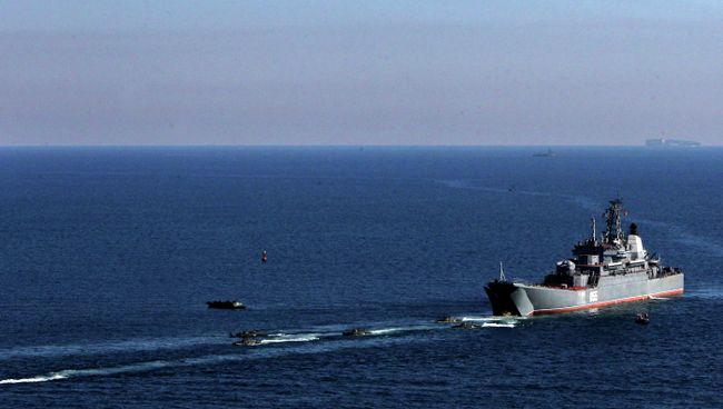 Тактические учения морской пехоты Тихоокеанского флота в Приморском крае. Архивное фото