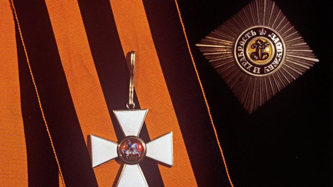 Звезда и знак ордена Святого Георгия I степени. Архив
