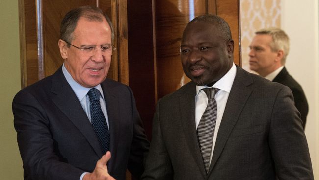 Встреча главы МИД РФ Сергея Лаврова с Лассиной Зербо